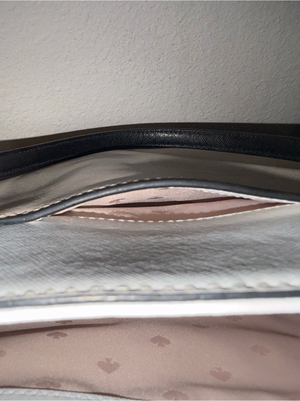 kate spade Beige, White & Black Leather Tote - Picture 15 of 16